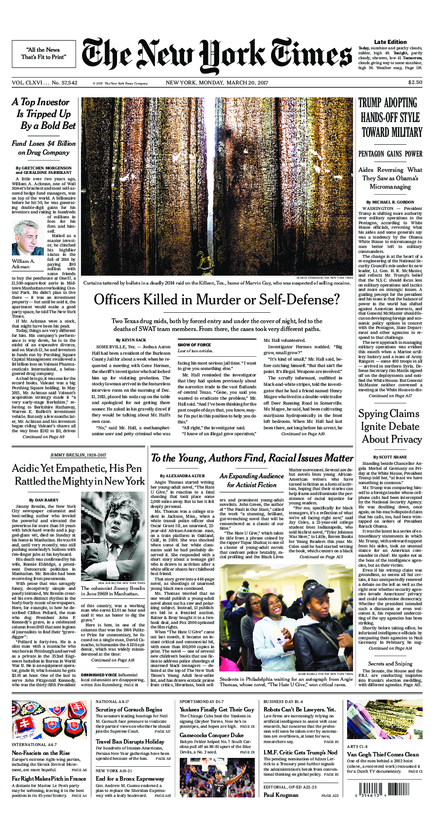 Prima-pagina-New-York-Times-del-2017-03-20