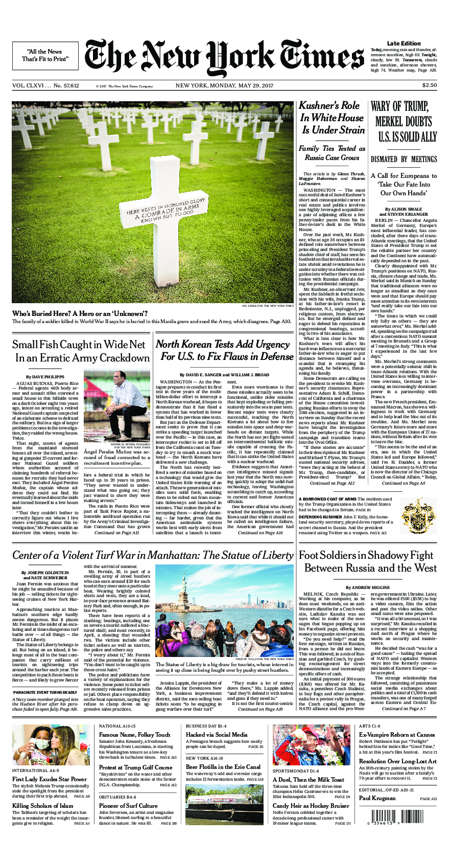 Prima-pagina-New-York-Times-del-2017-05-29