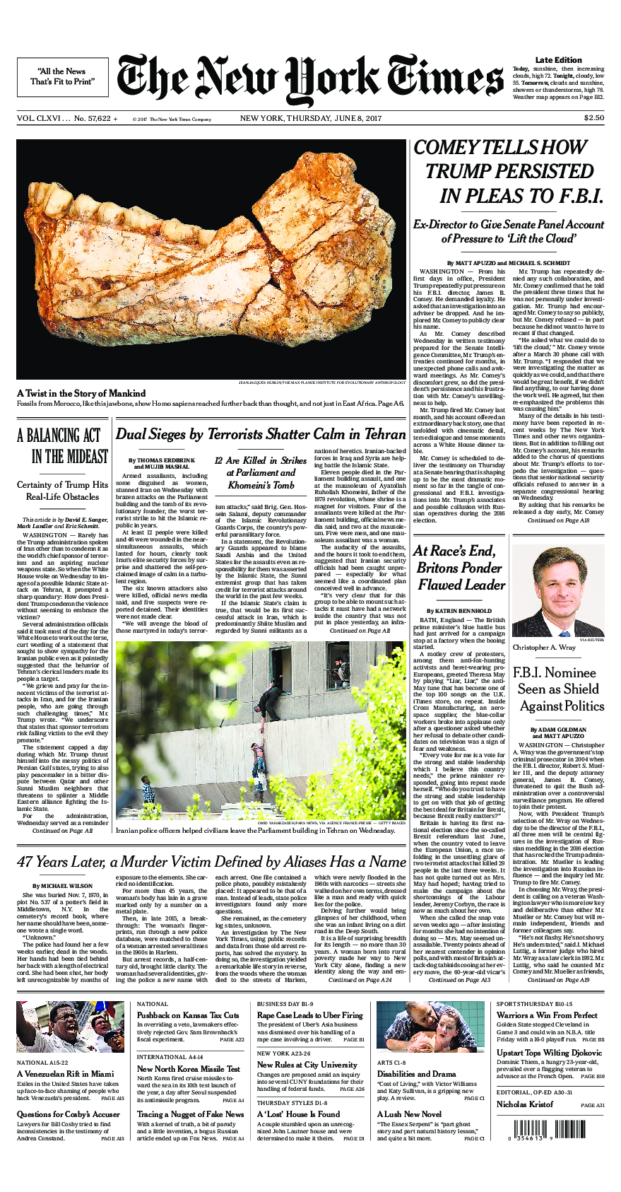 Prima-pagina-New-York-Times-del-2017-06-08