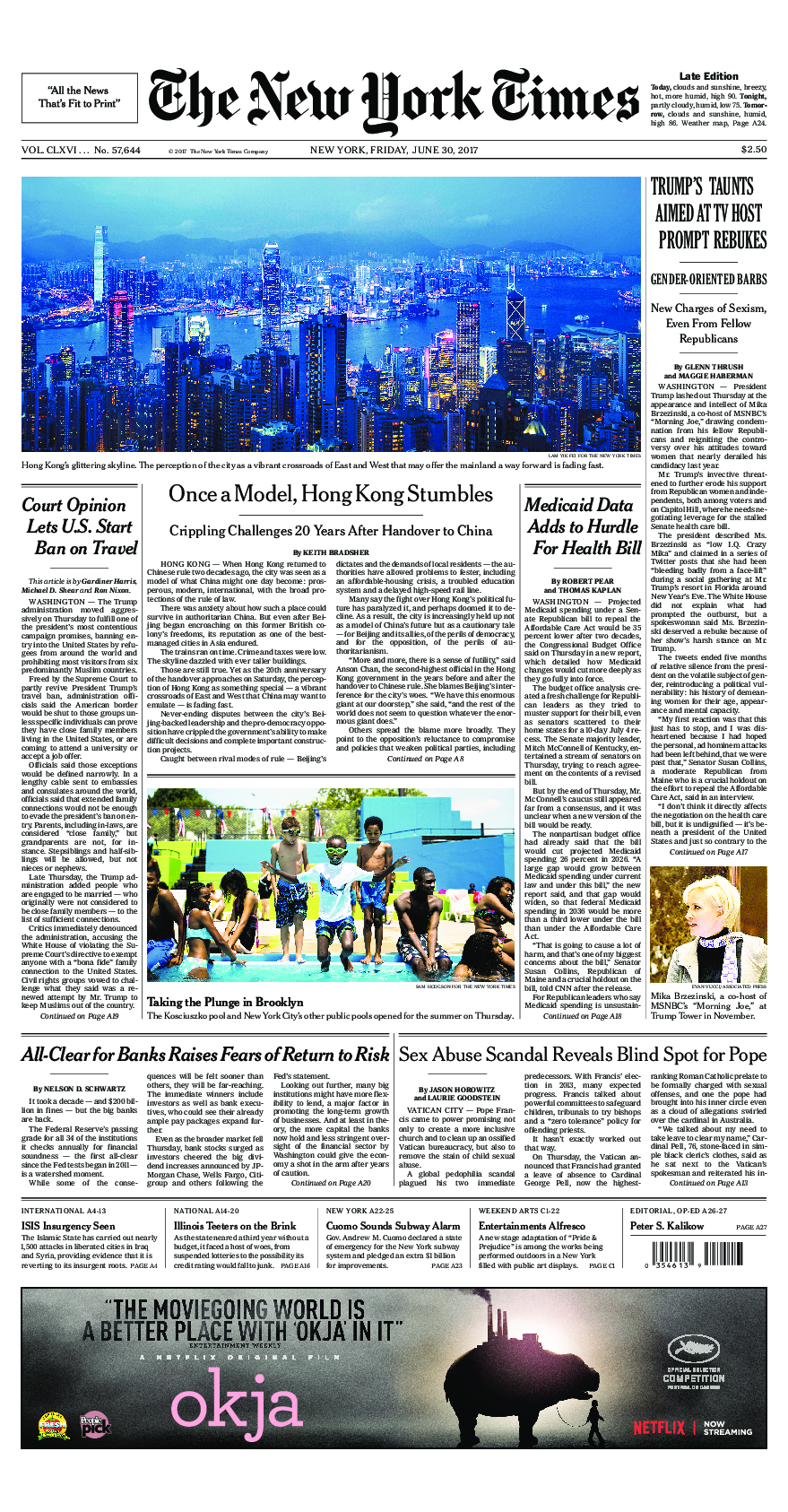 Prima-pagina-New-York-Times-del-2017-06-30