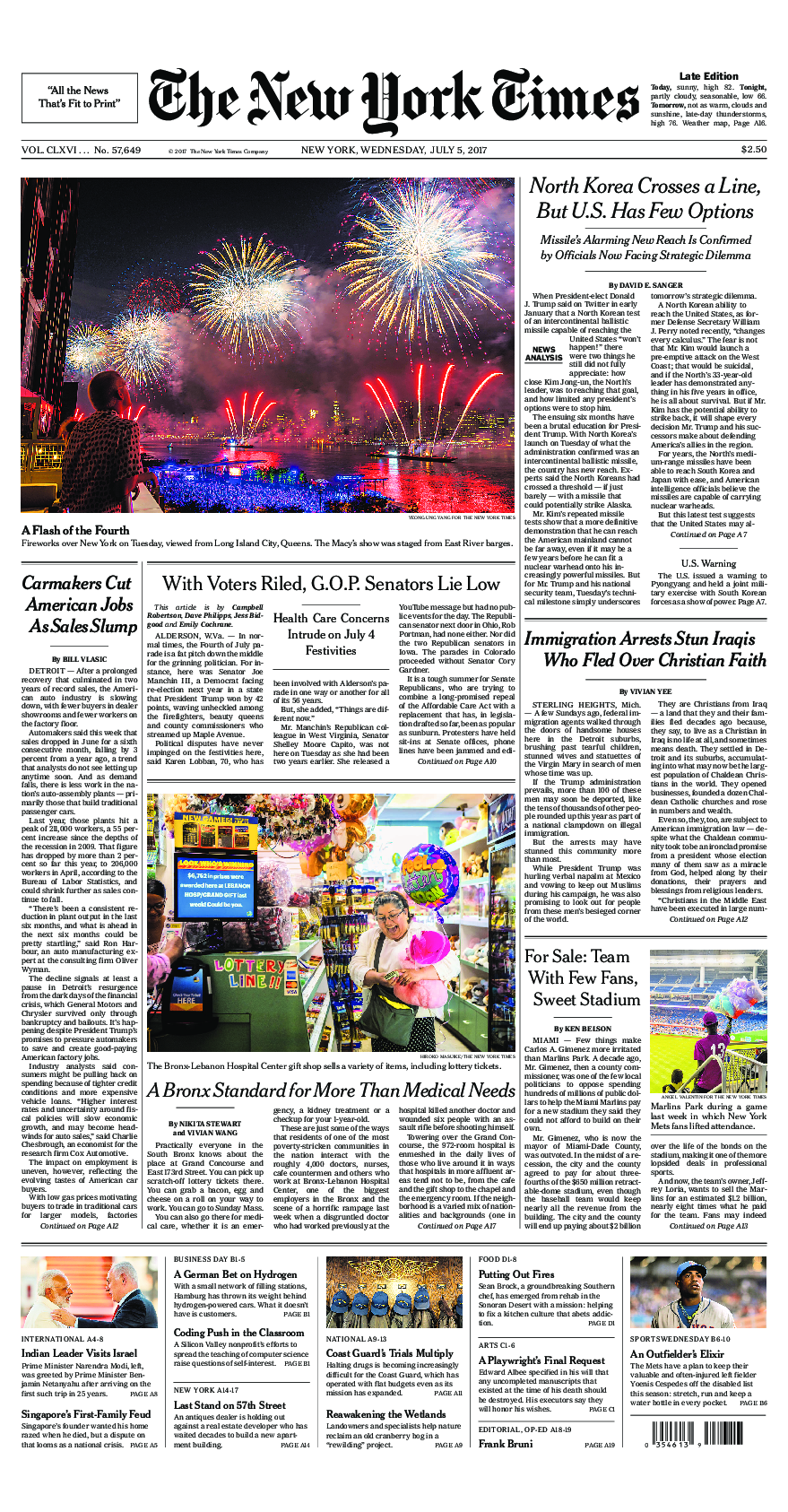 Prima-pagina-New-York-Times-del-2017-07-05