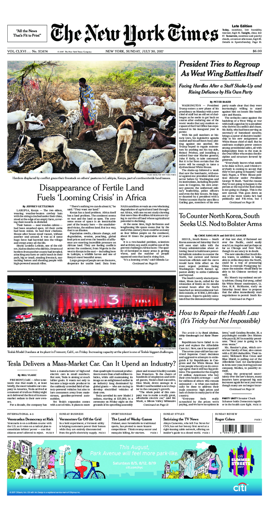 Prima-pagina-New-York-Times-del-2017-07-30