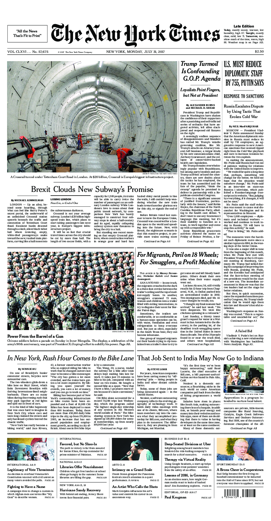 Prima-pagina-New-York-Times-del-2017-07-31