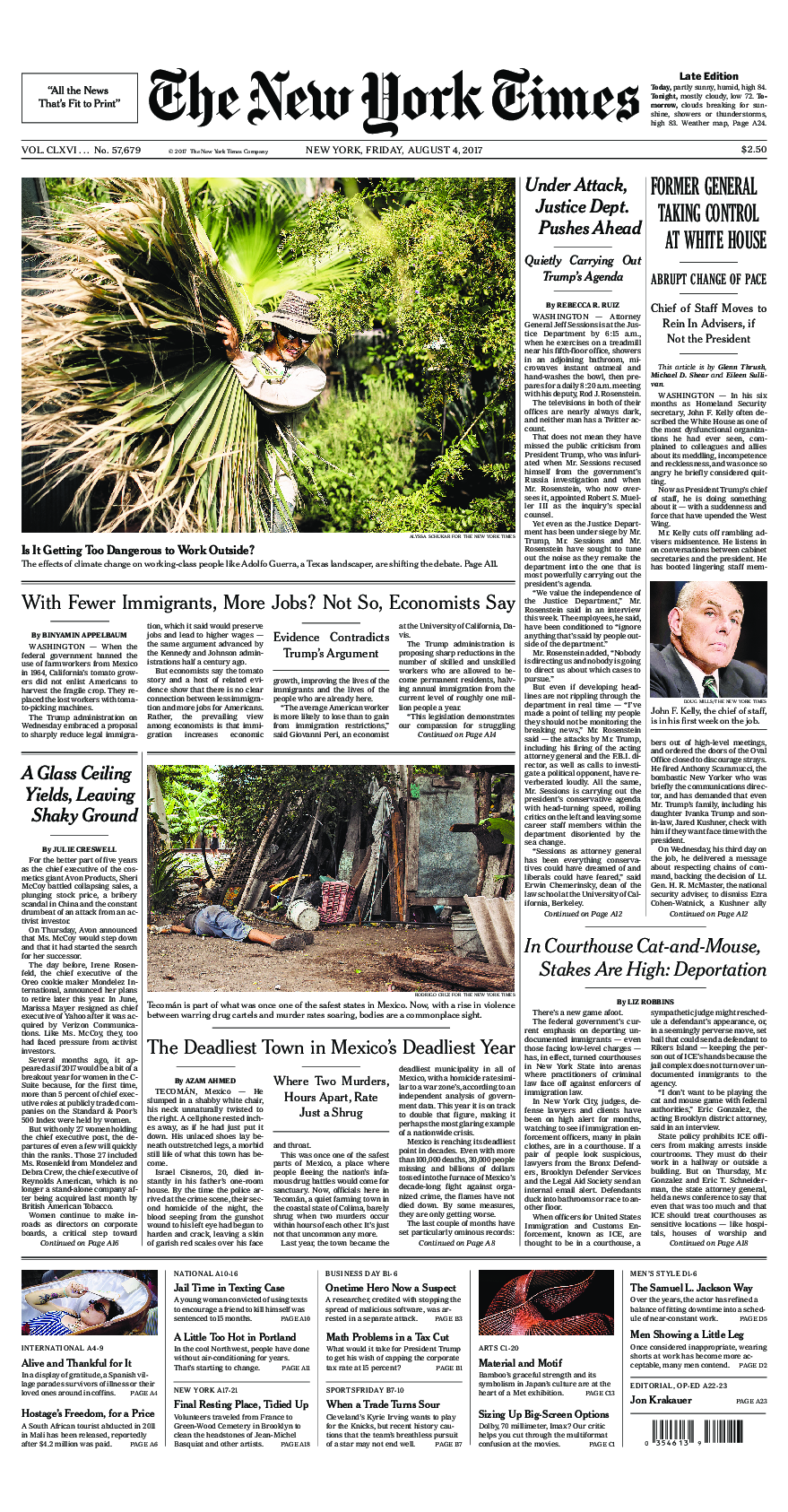 Prima-pagina-New-York-Times-del-2017-08-04