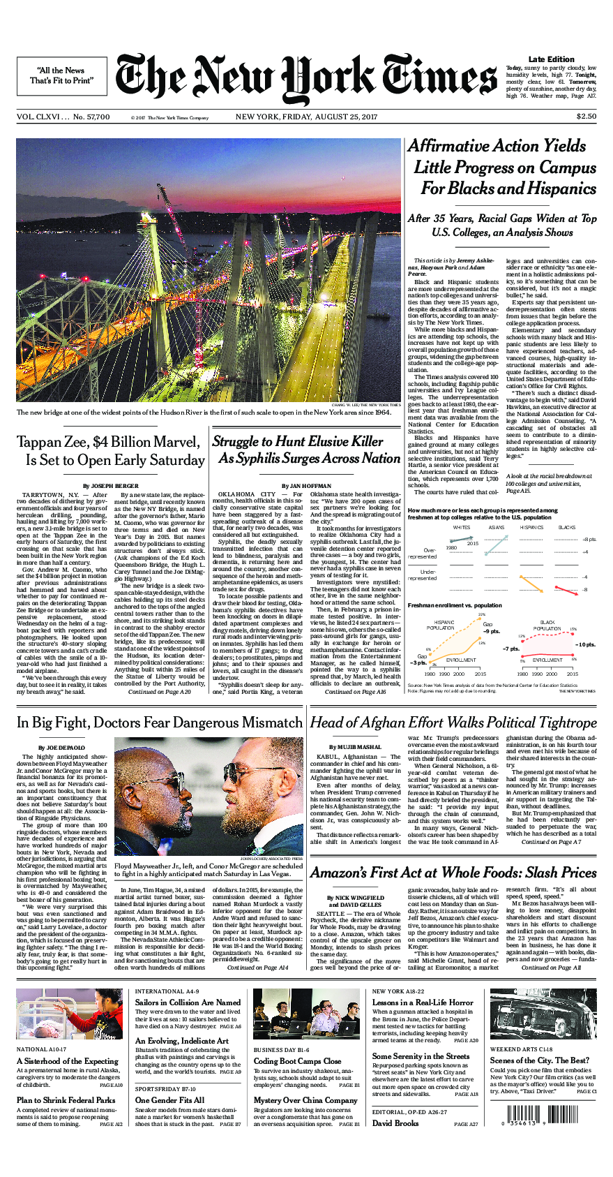 Prima-pagina-New-York-Times-del-2017-08-25