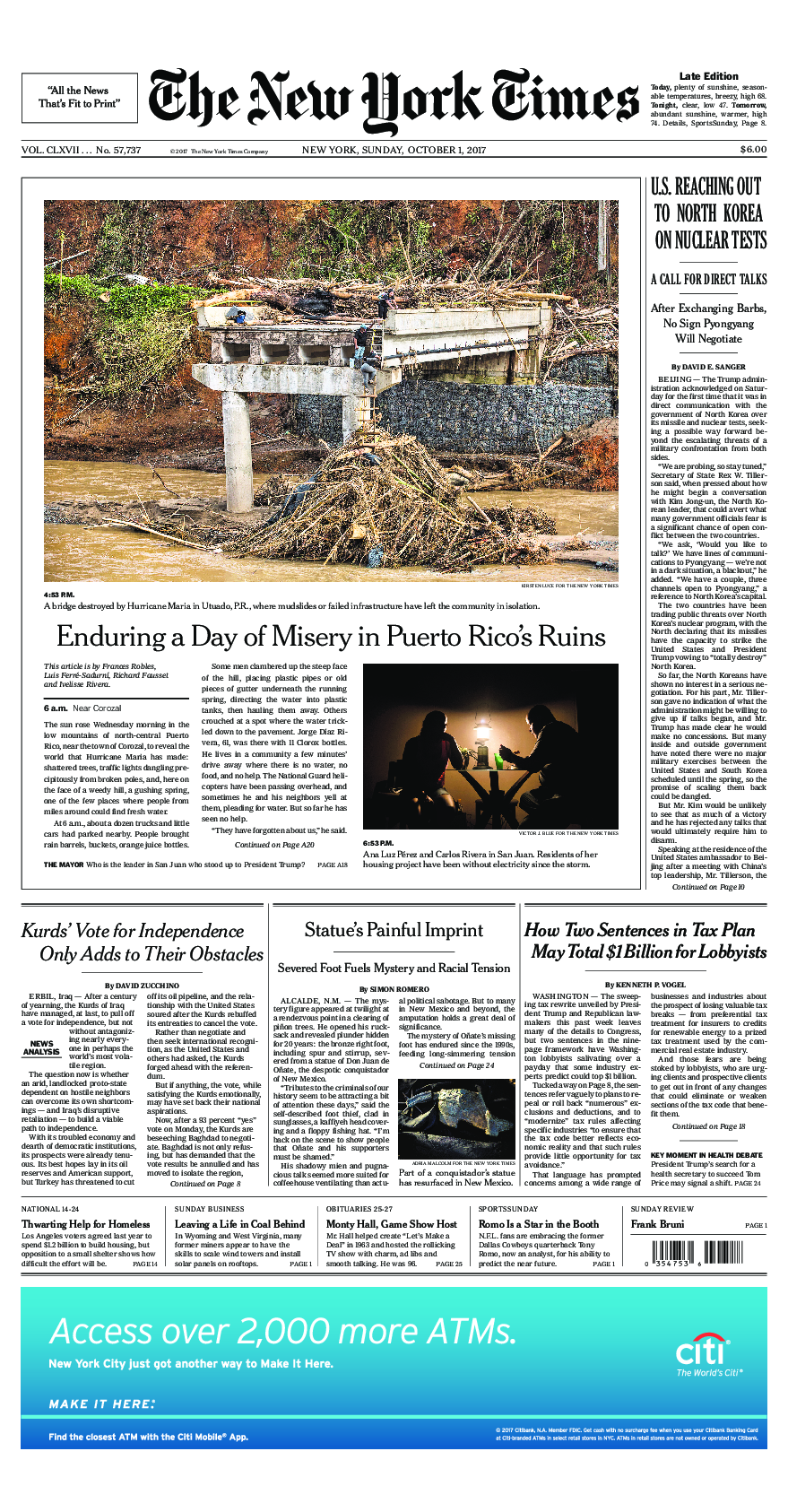 Prima-pagina-New-York-Times-del-2017-10-01