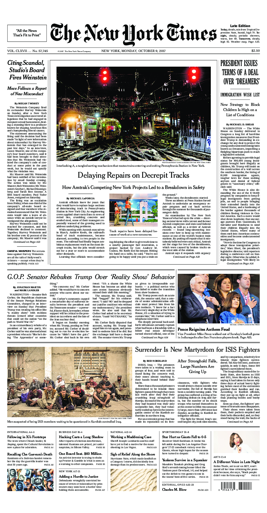 Prima-pagina-New-York-Times-del-2017-10-09