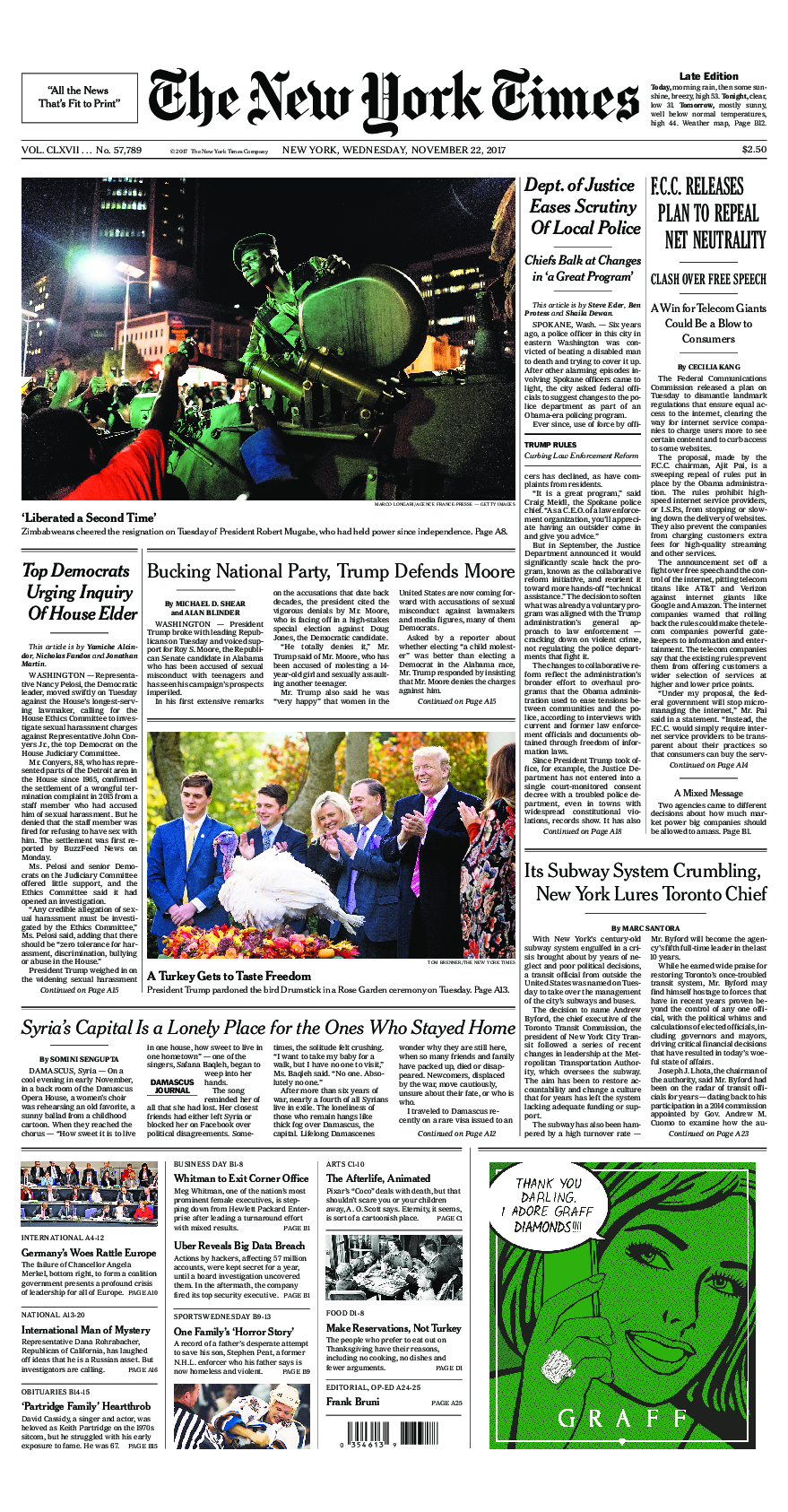 Prima-pagina-New-York-Times-del-2017-11-22