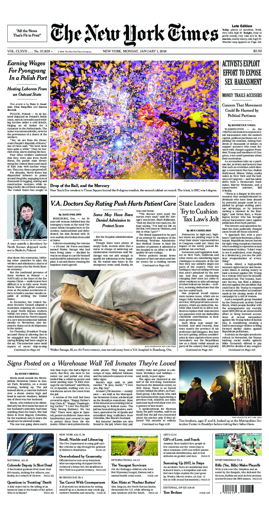 Prima-pagina-New-York-Times-del-2018-01-01