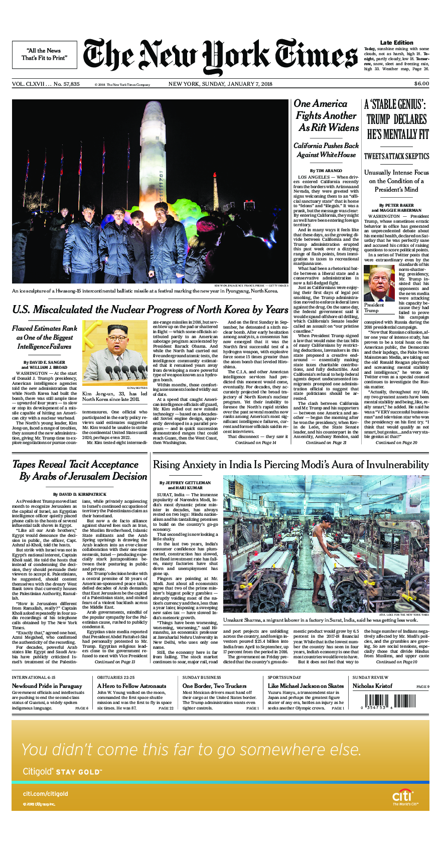 Prima-pagina-New-York-Times-del-2018-01-07