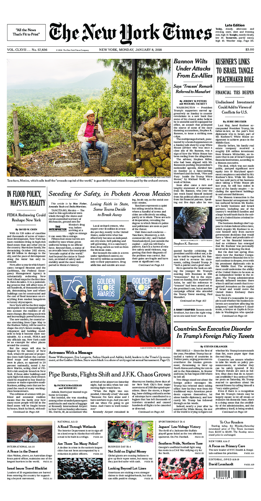 Prima-pagina-New-York-Times-del-2018-01-08