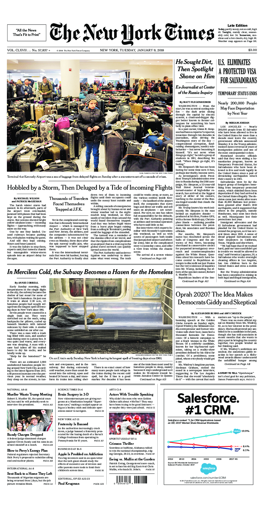 Prima-pagina-New-York-Times-del-2018-01-09