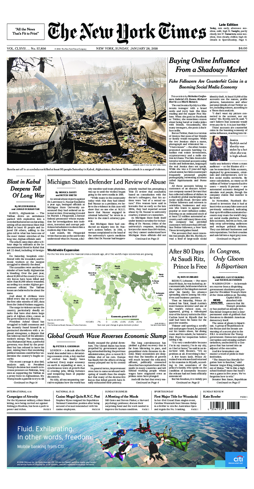 Prima-pagina-New-York-Times-del-2018-01-28