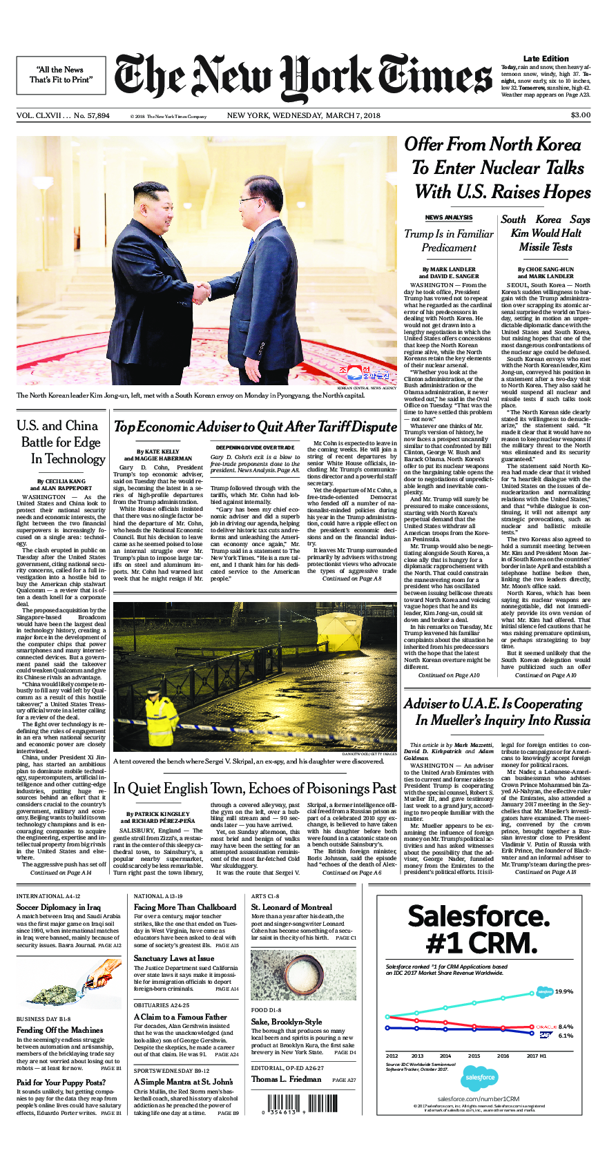 Prima-pagina-New-York-Times-del-2018-03-07