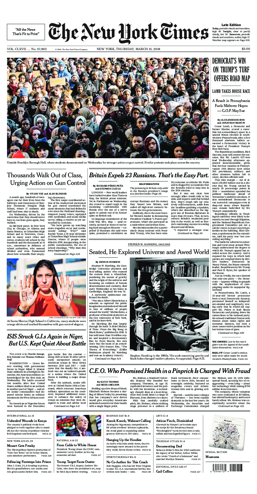 Prima-pagina-New-York-Times-del-2018-03-15