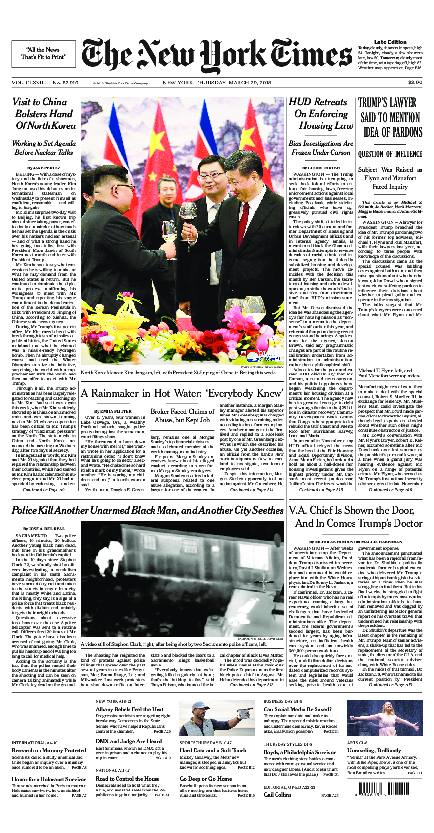 Prima-pagina-New-York-Times-del-2018-03-29