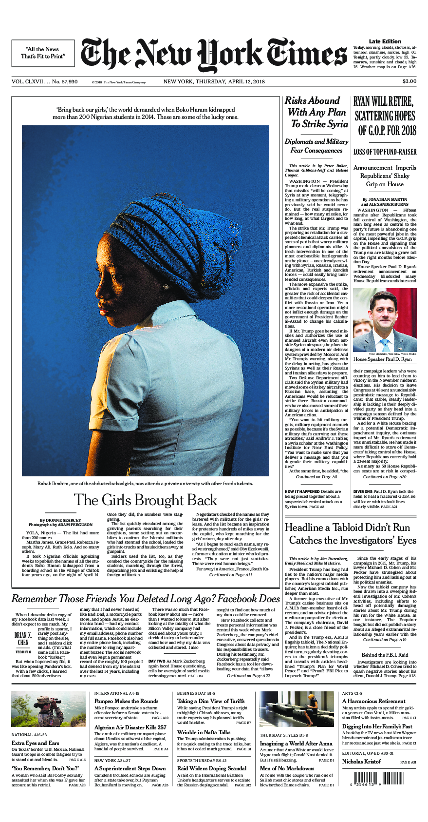 Prima-pagina-New-York-Times-del-2018-04-12