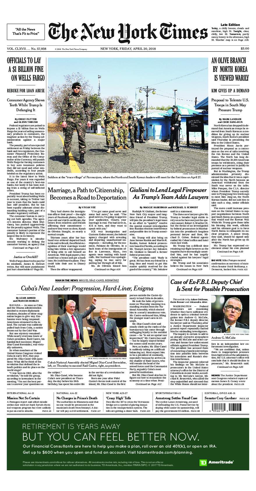 Prima-pagina-New-York-Times-del-2018-04-20