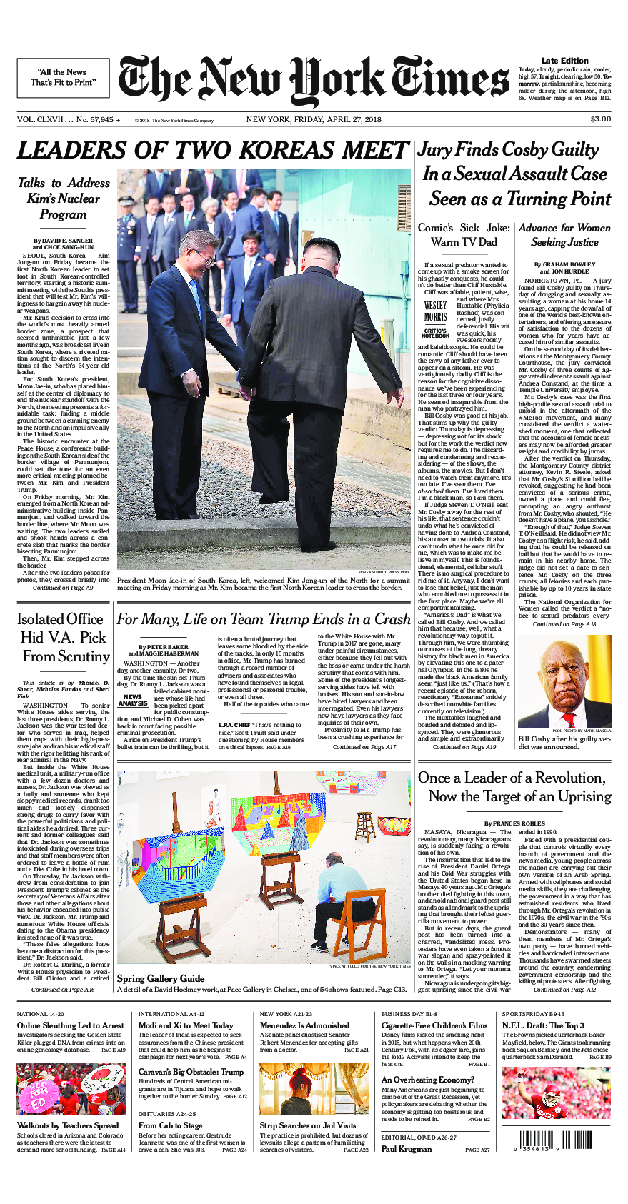 Prima-pagina-New-York-Times-del-2018-04-27