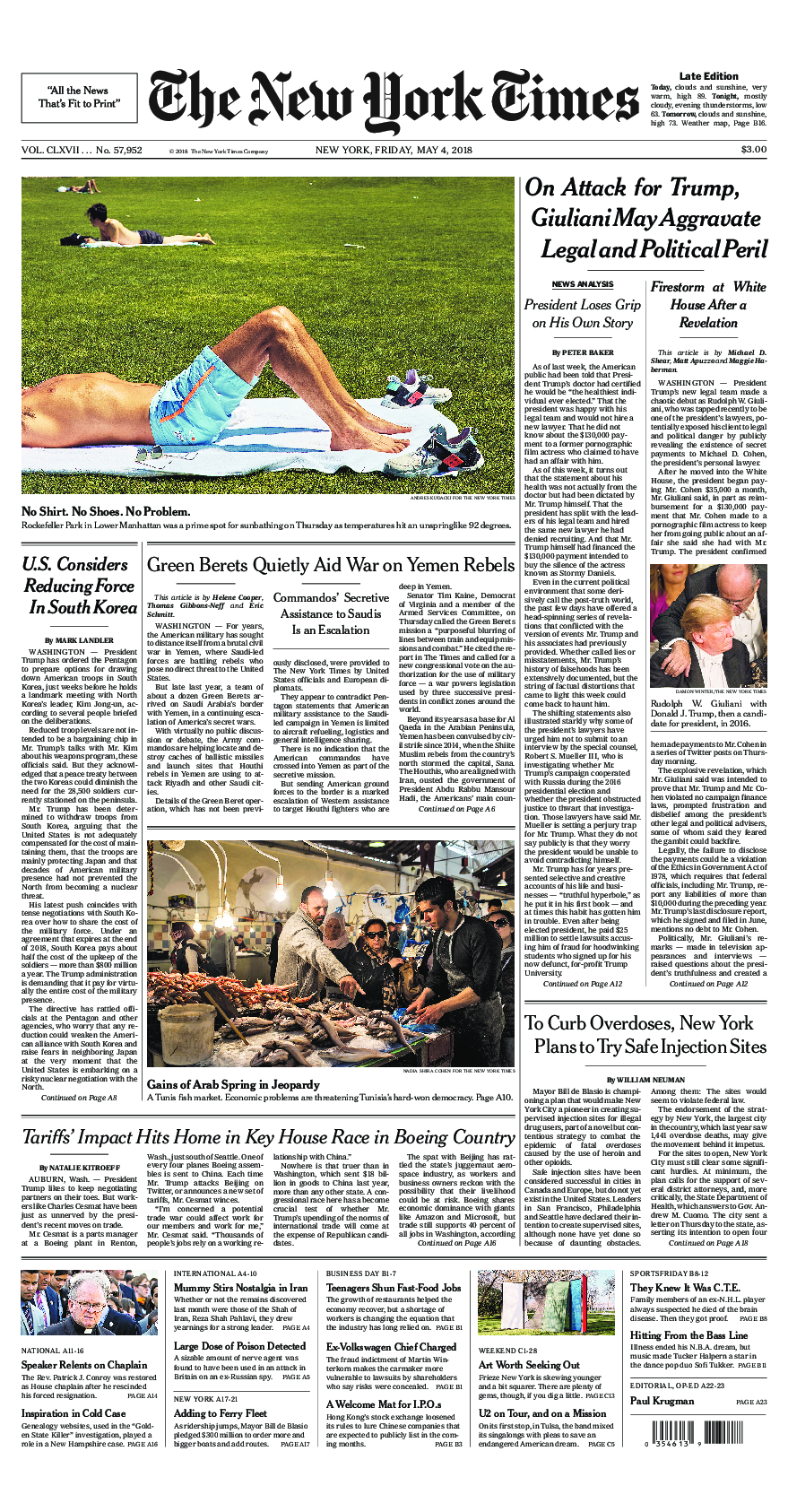 Prima-pagina-New-York-Times-del-2018-05-04