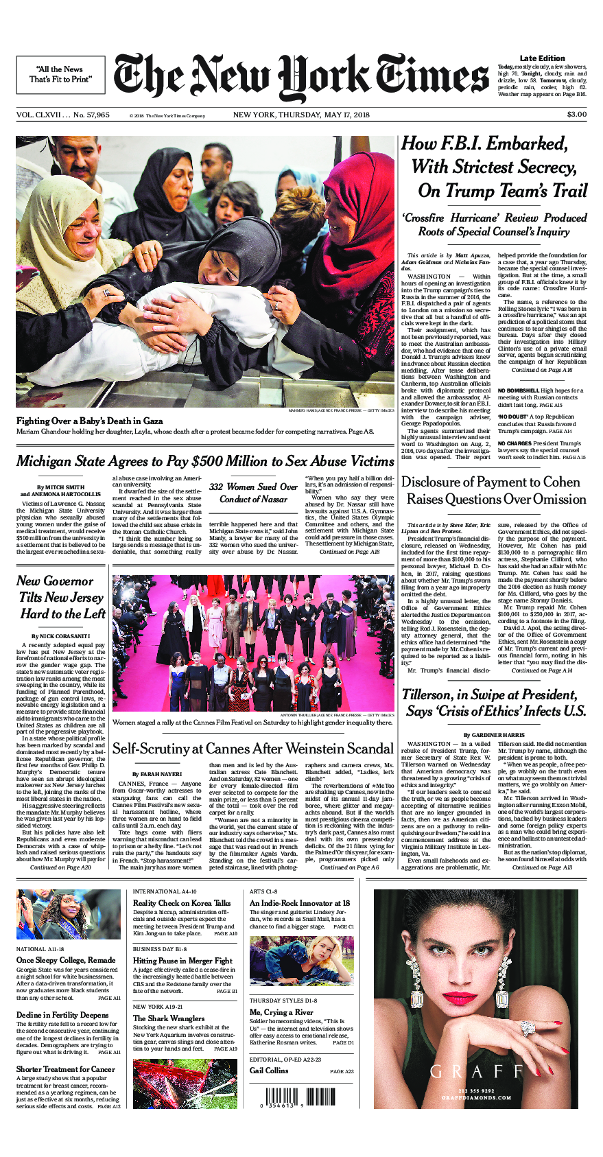 Prima-pagina-New-York-Times-del-2018-05-17