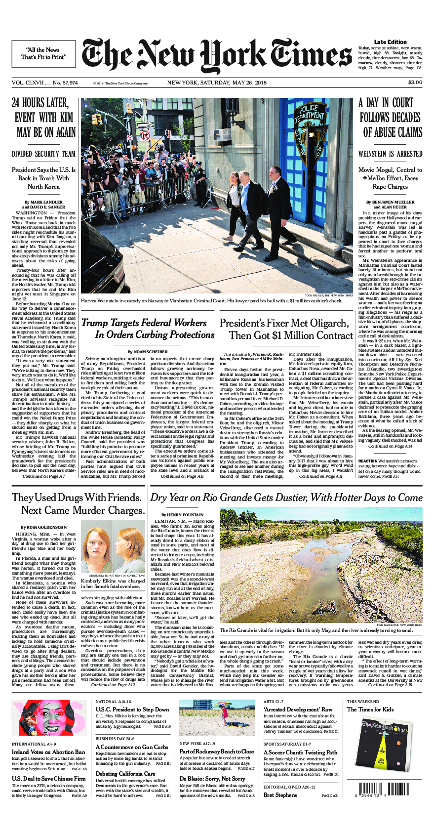 Prima-pagina-New-York-Times-del-2018-05-26