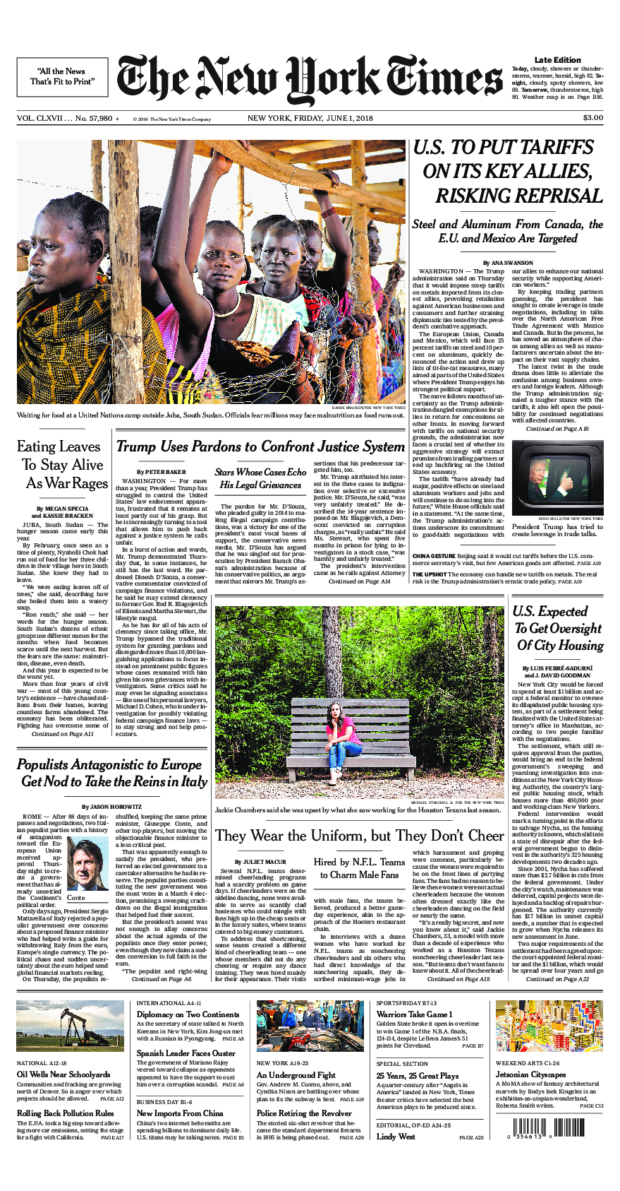 Prima-pagina-New-York-Times-del-2018-06-01