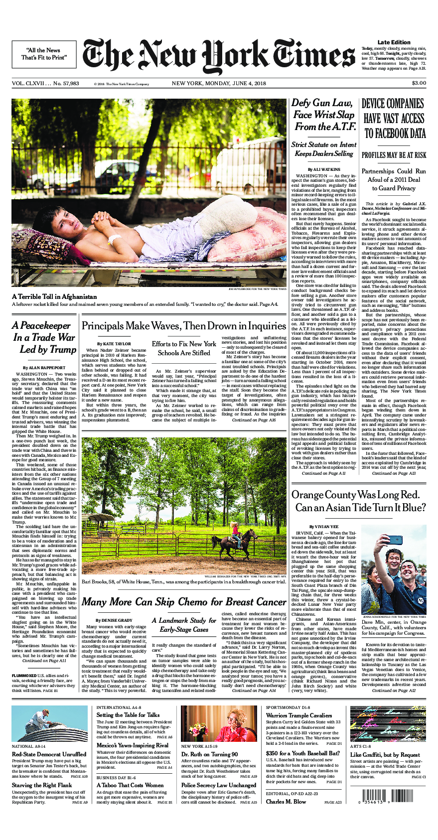 Prima-pagina-New-York-Times-del-2018-06-04