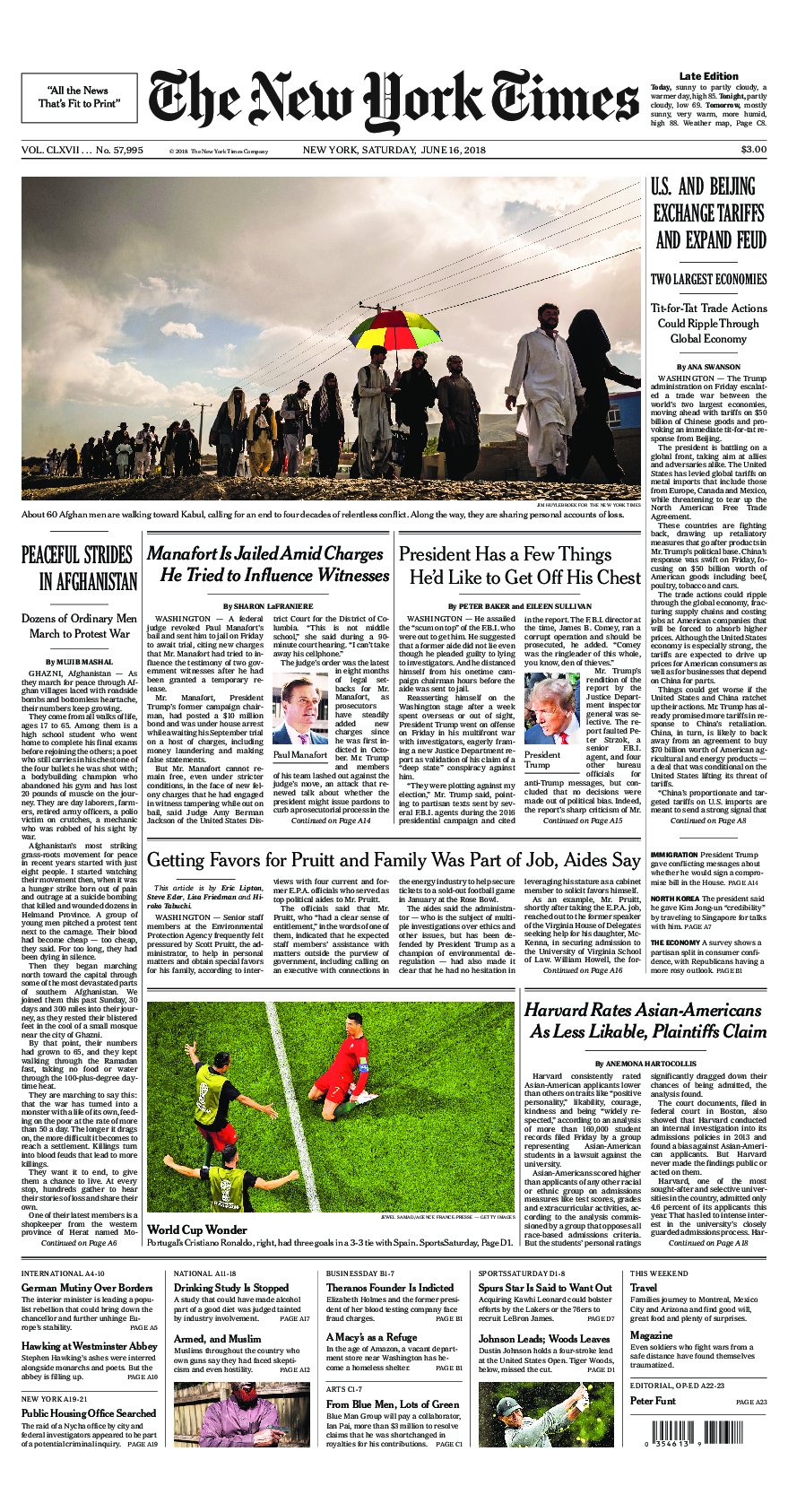 Prima-pagina-New-York-Times-del-2018-06-16