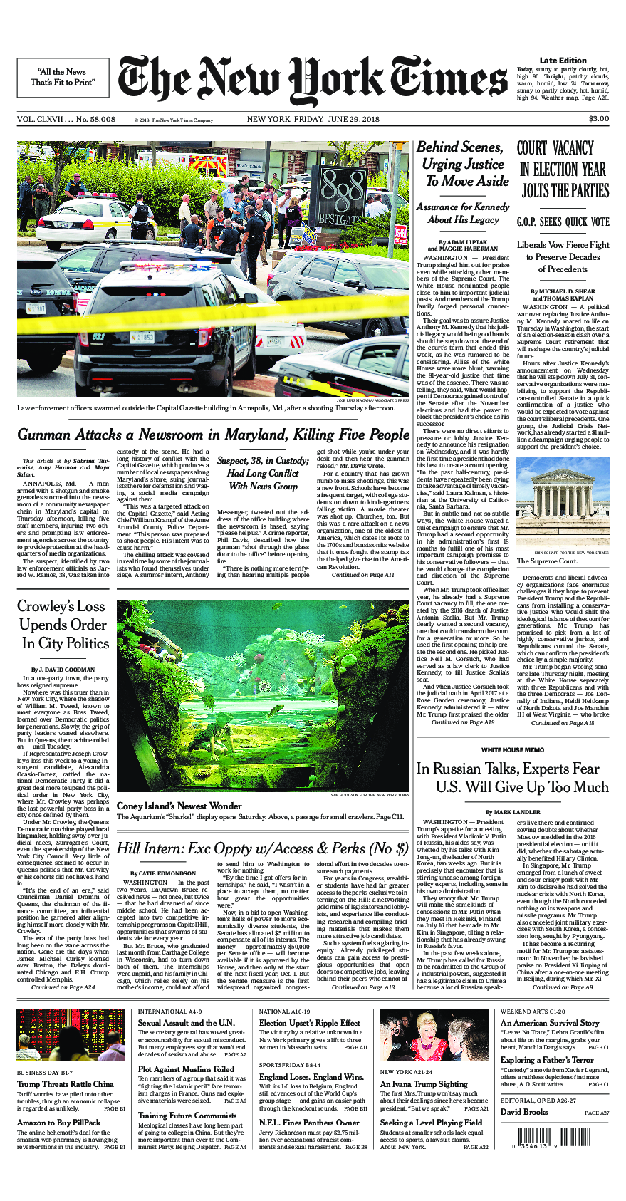 Prima-pagina-New-York-Times-del-2018-06-29