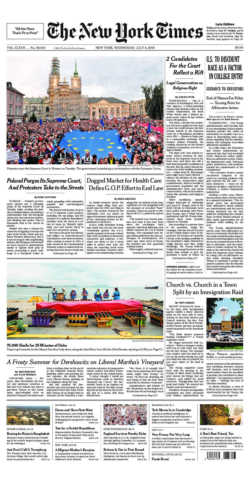 Prima-pagina-New-York-Times-del-2018-07-04