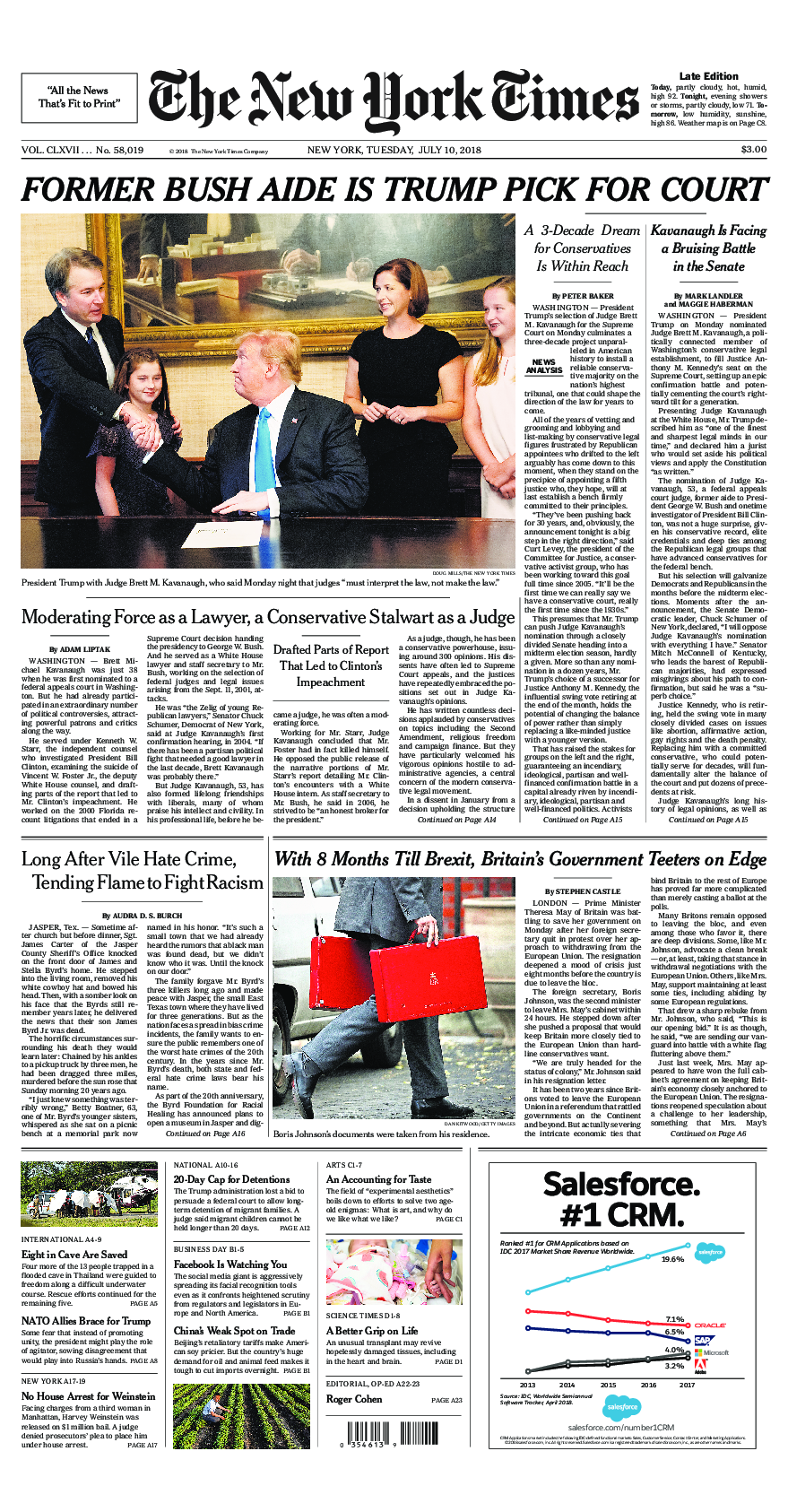 Prima-pagina-New-York-Times-del-2018-07-10