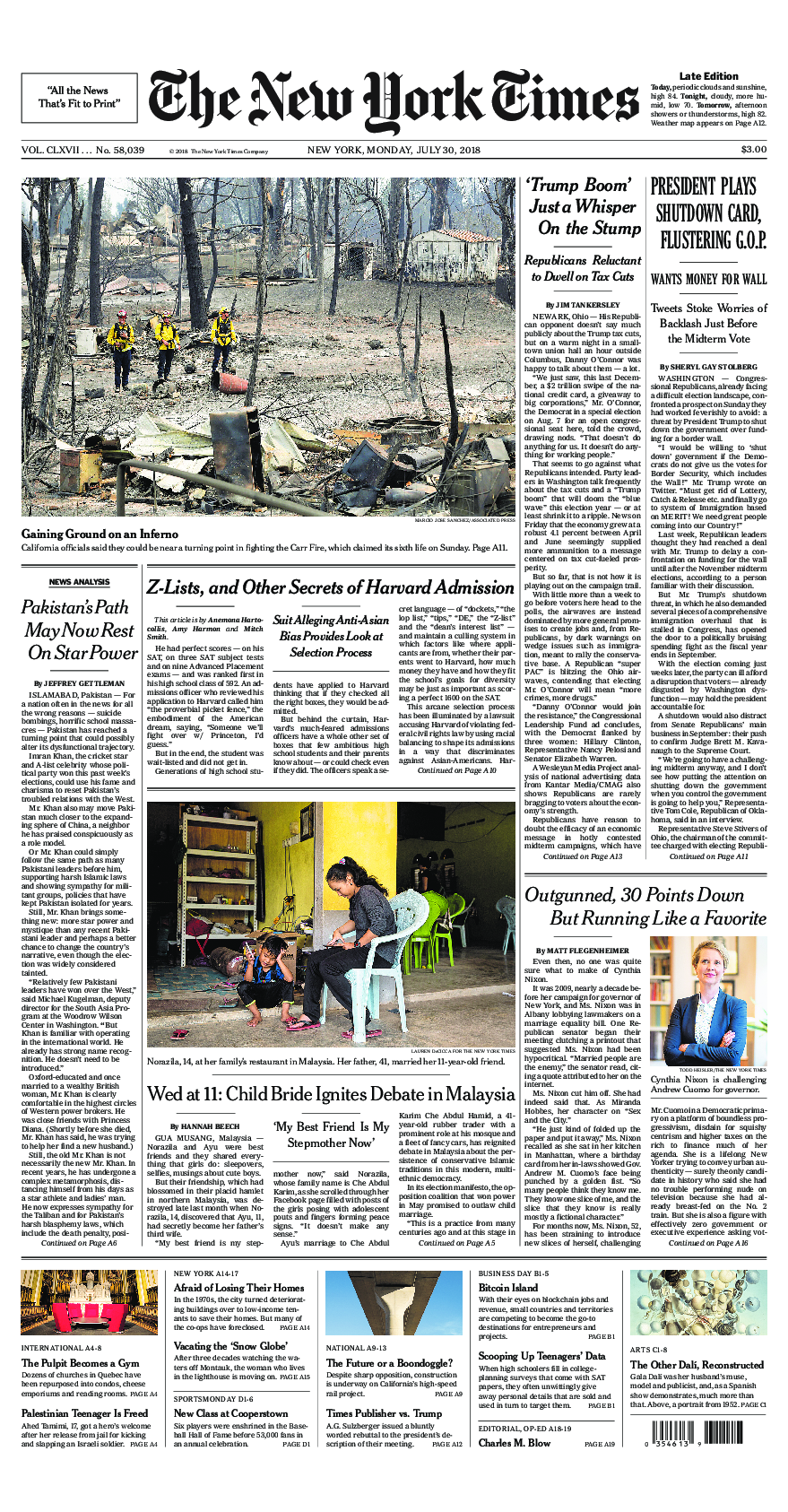 Prima-pagina-New-York-Times-del-2018-07-30