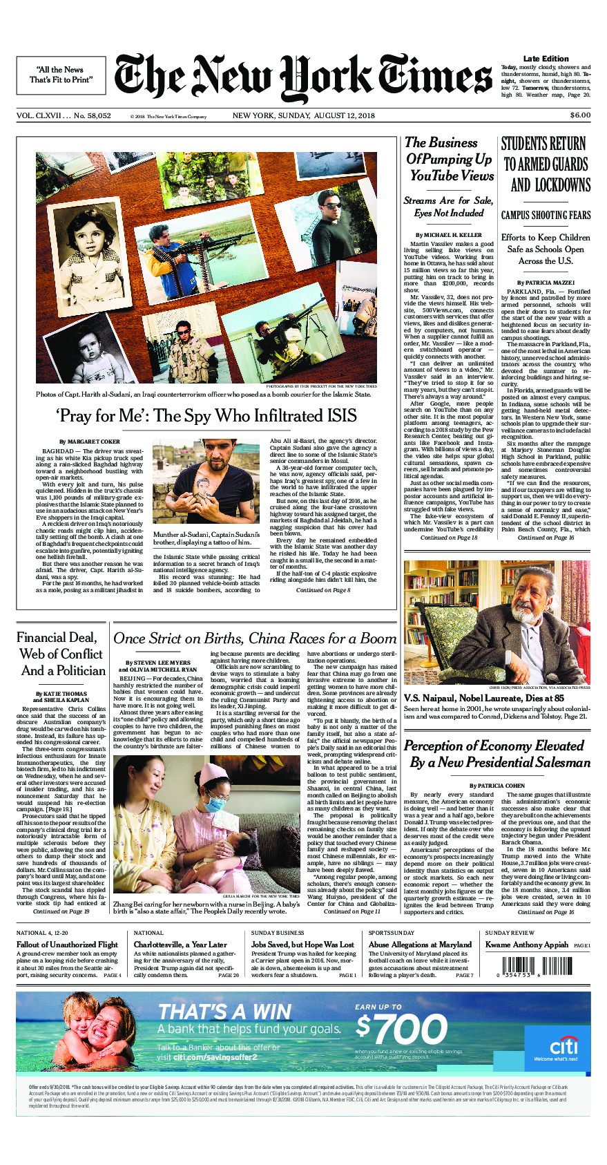 Prima-pagina-New-York-Times-del-2018-08-12