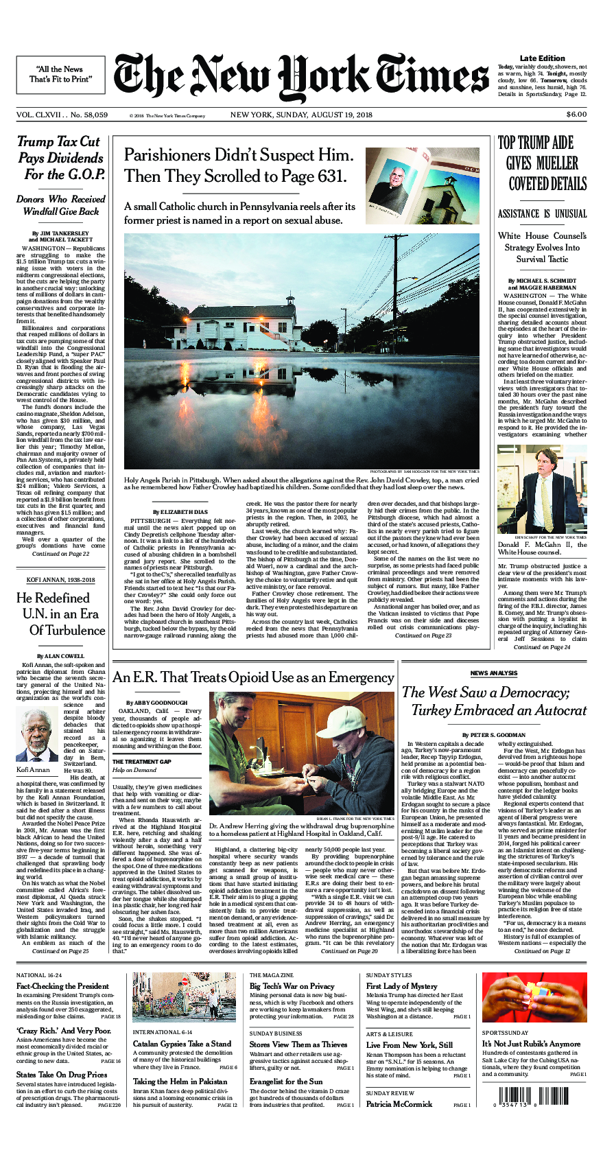 Prima-pagina-New-York-Times-del-2018-08-19