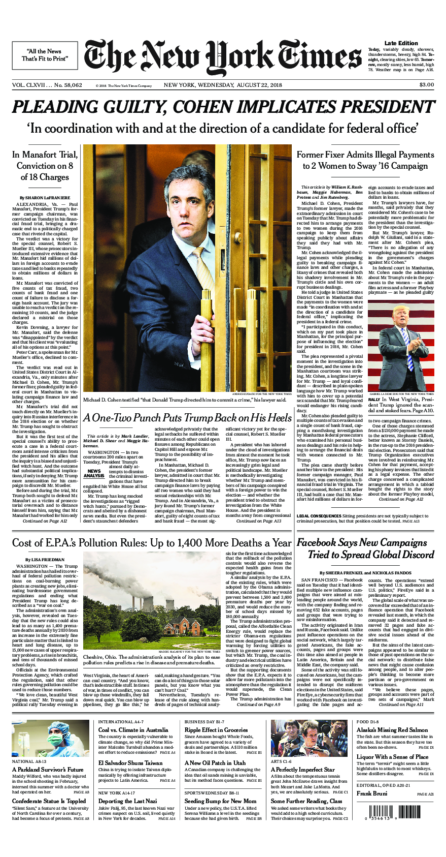 Prima-pagina-New-York-Times-del-2018-08-22