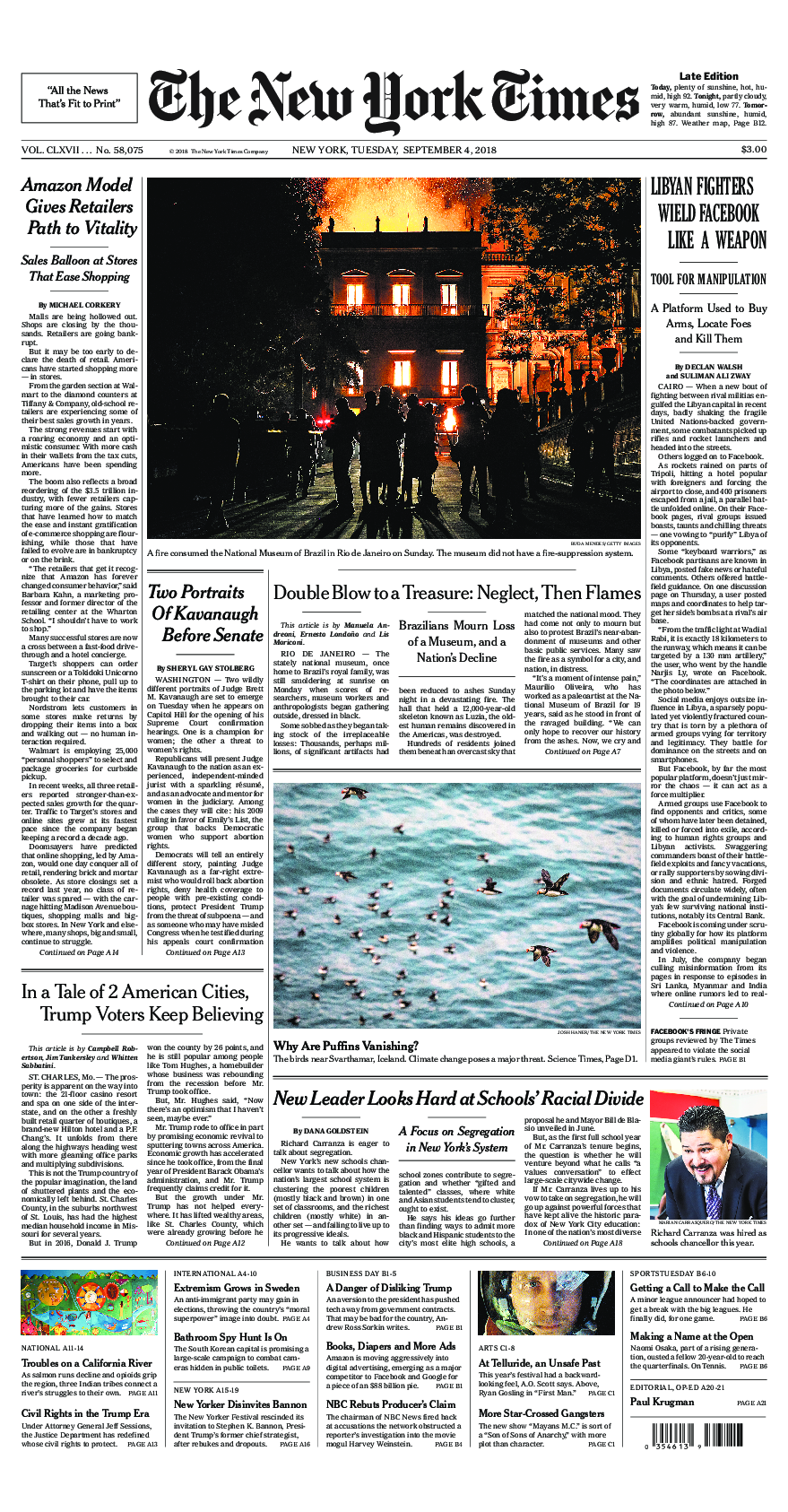 Prima-pagina-New-York-Times-del-2018-09-04