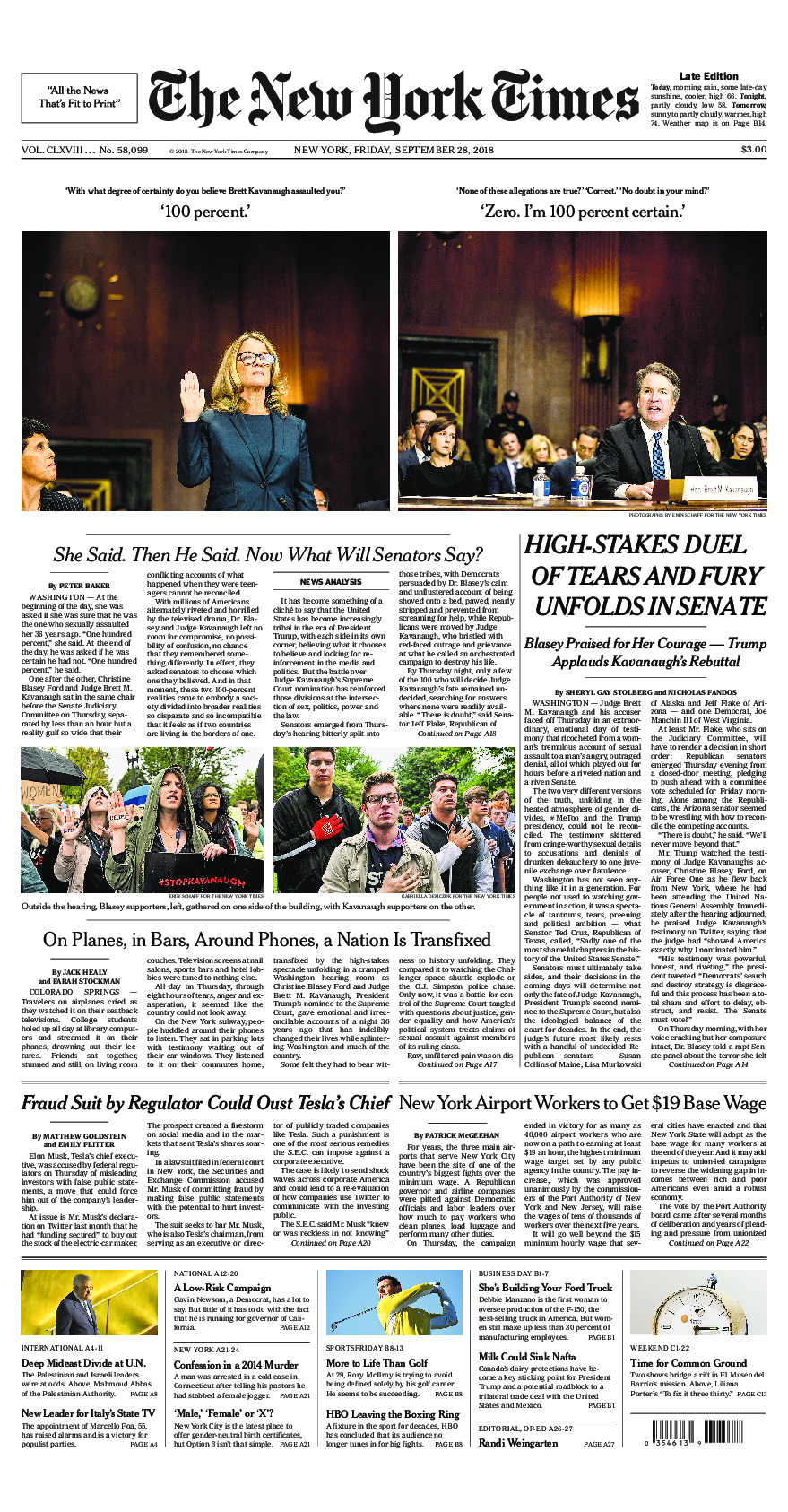 Prima-pagina-New-York-Times-del-2018-09-28