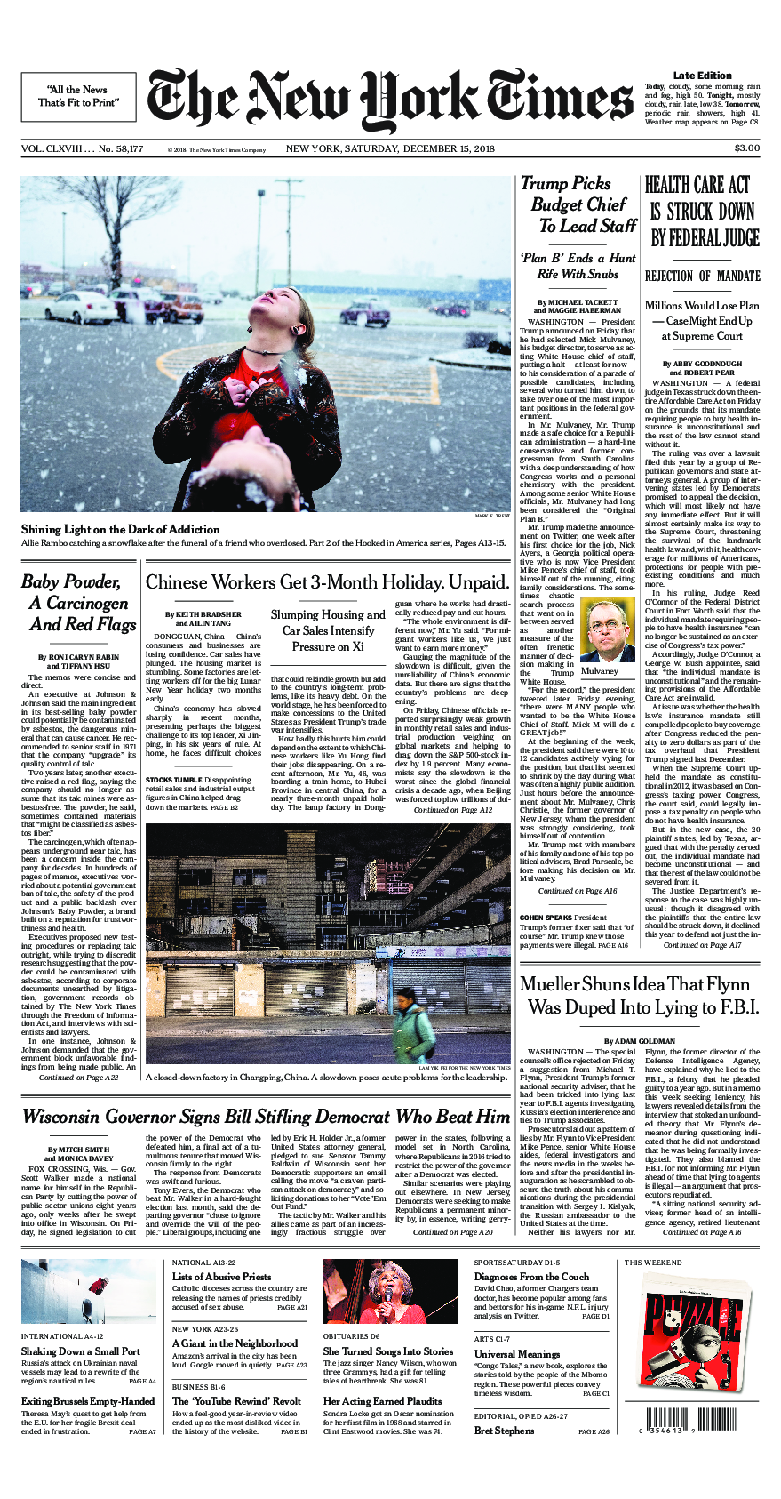 Prima-pagina-New-York-Times-del-2018-12-15