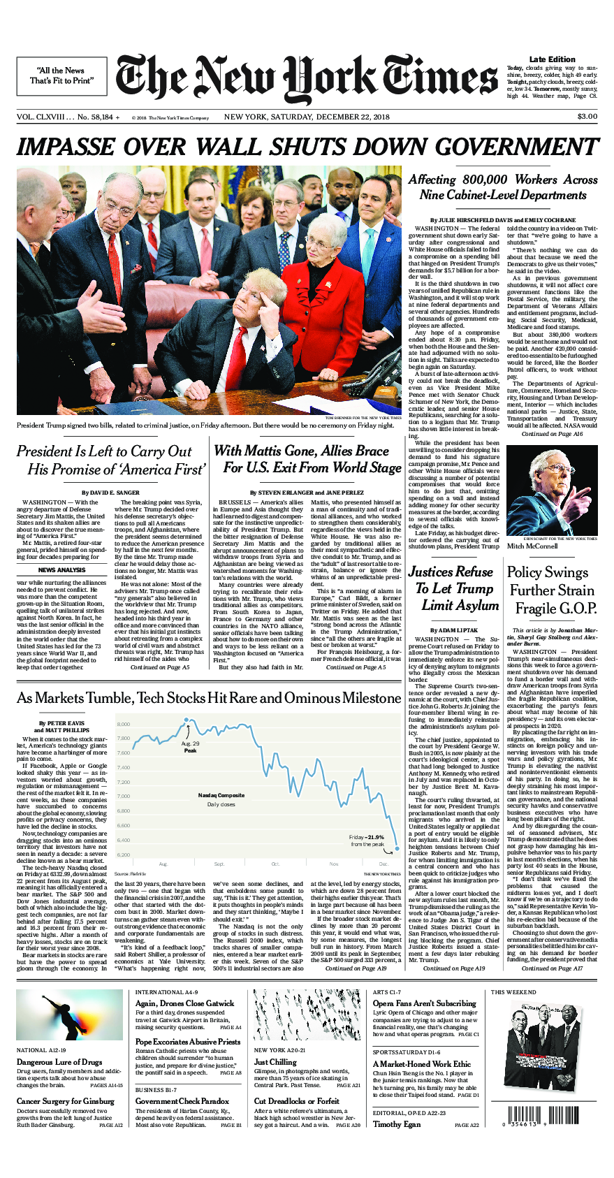 Prima-pagina-New-York-Times-del-2018-12-22