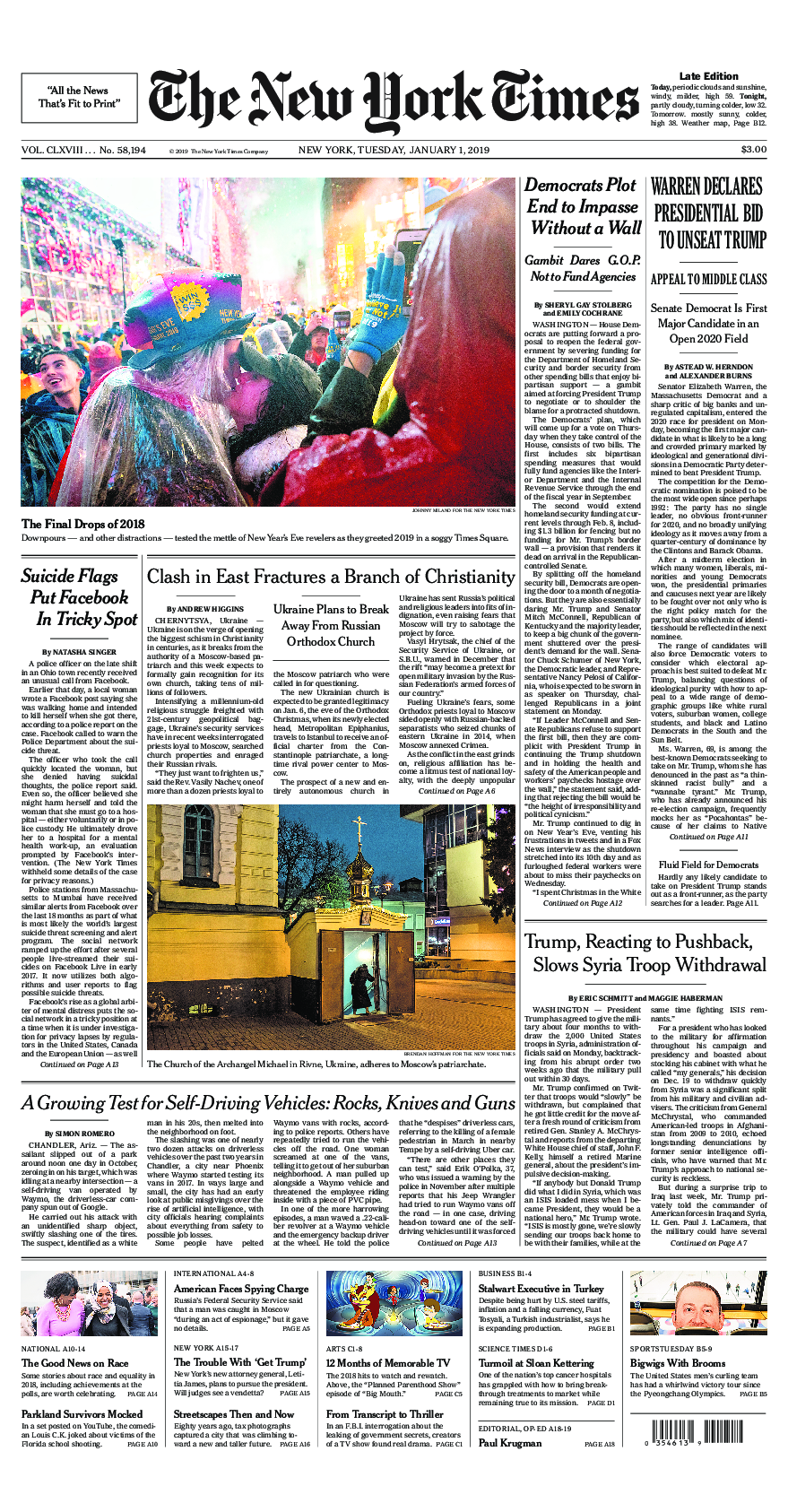 Prima-pagina-New-York-Times-del-2019-01-01