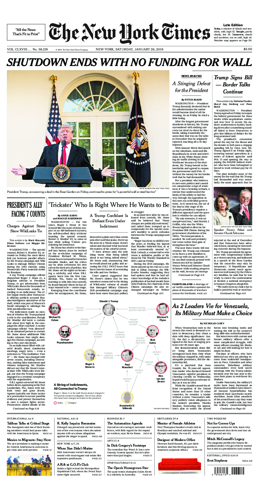 Prima-pagina-New-York-Times-del-2019-01-26