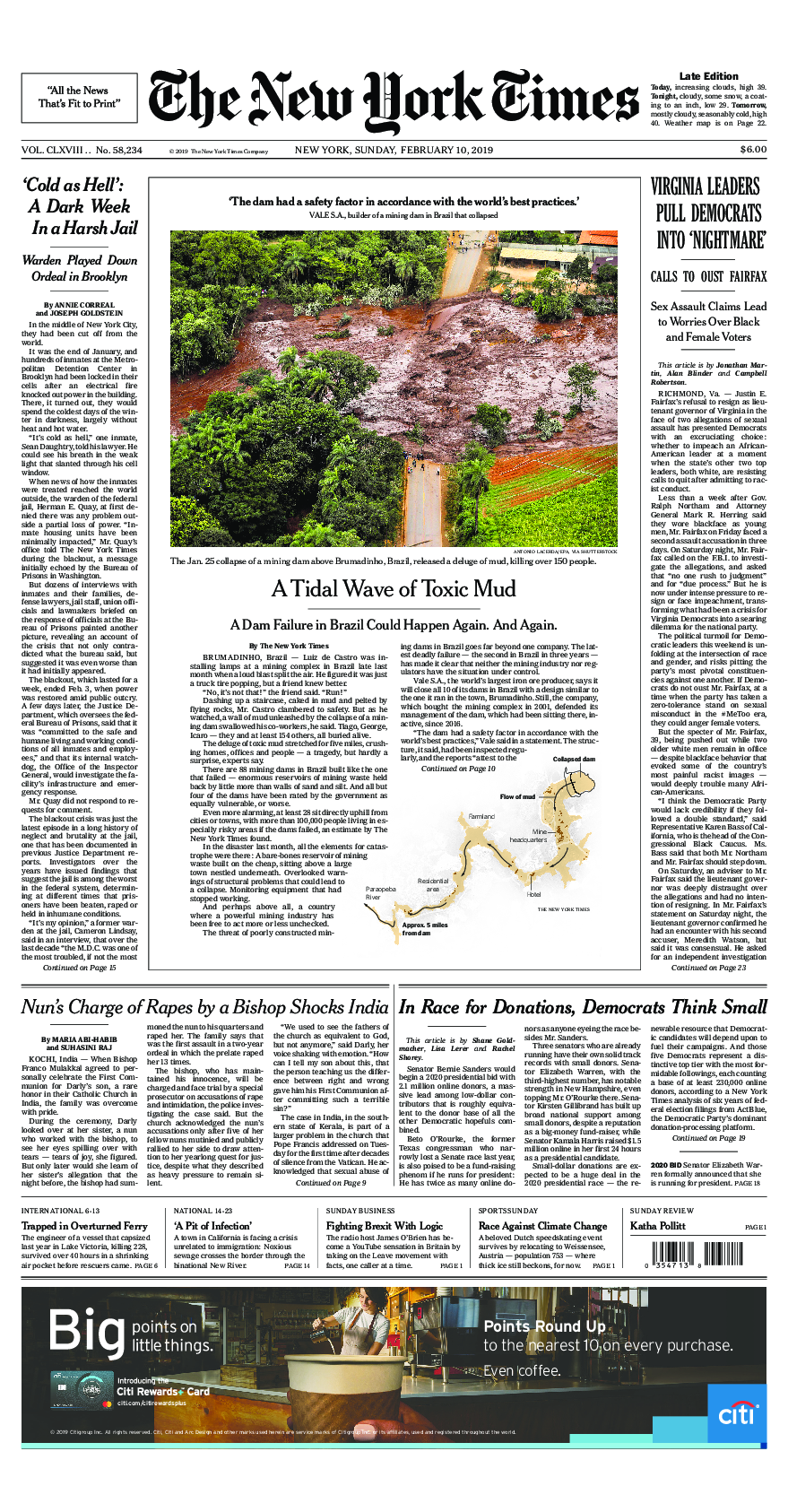 Prima-pagina-New-York-Times-del-2019-02-10