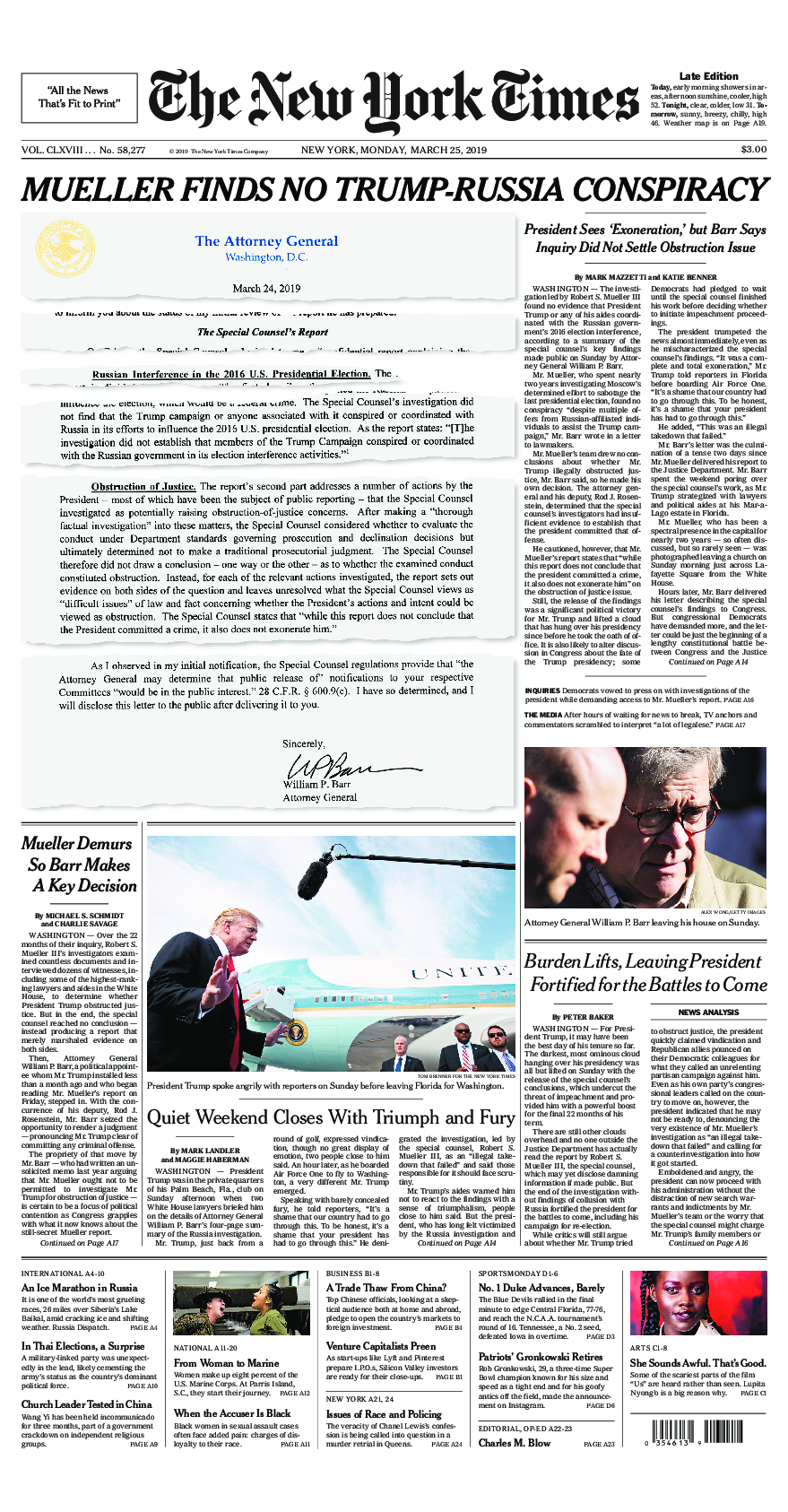 Prima-pagina-New-York-Times-del-2019-03-25