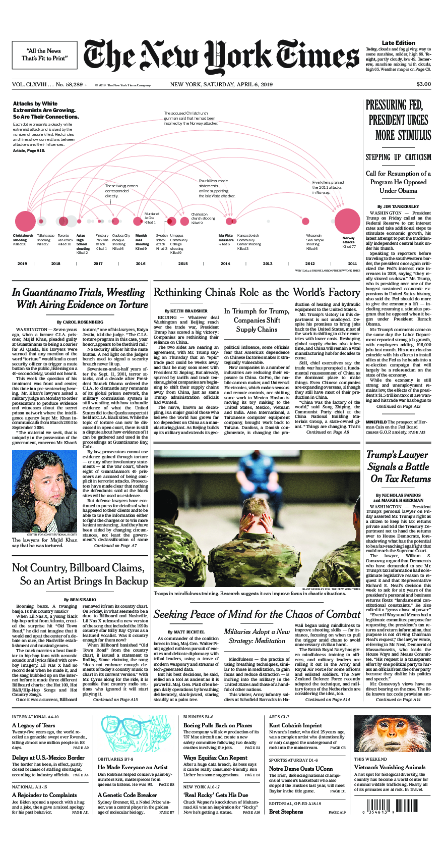 Prima-pagina-New-York-Times-del-2019-04-06