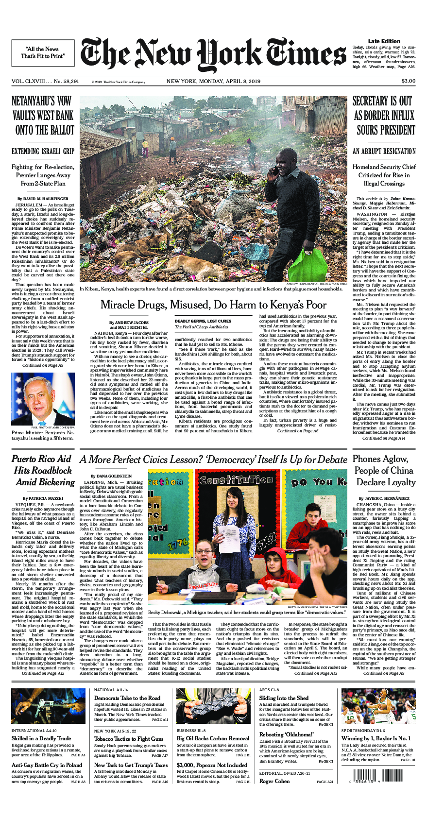 Prima-pagina-New-York-Times-del-2019-04-08