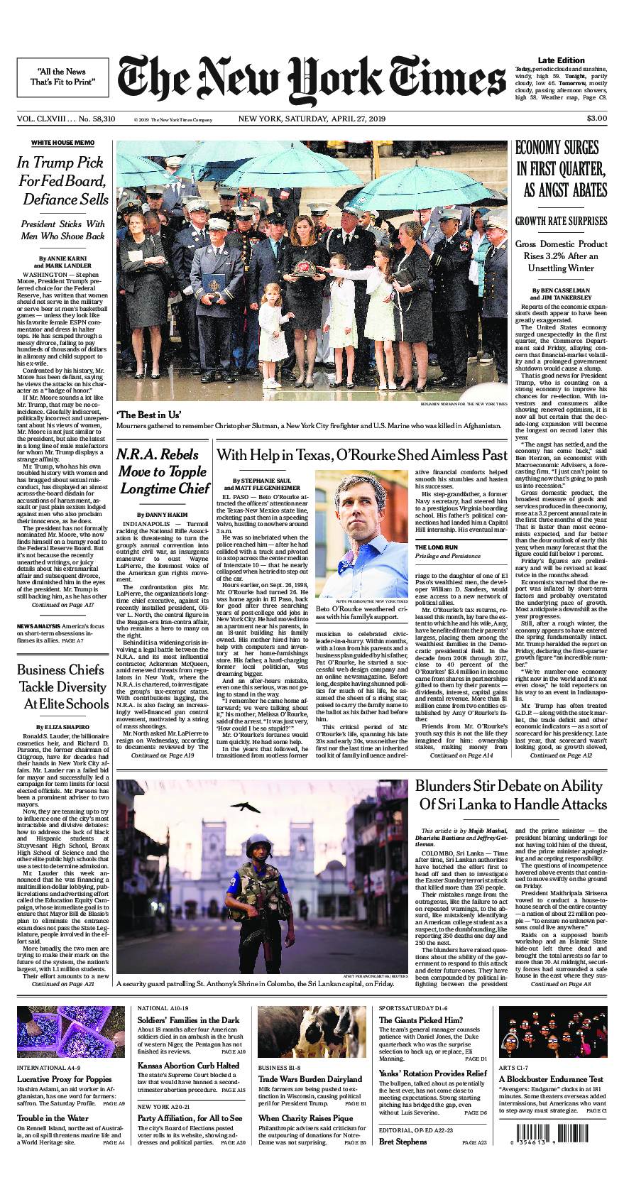 Prima-pagina-New-York-Times-del-2019-04-27