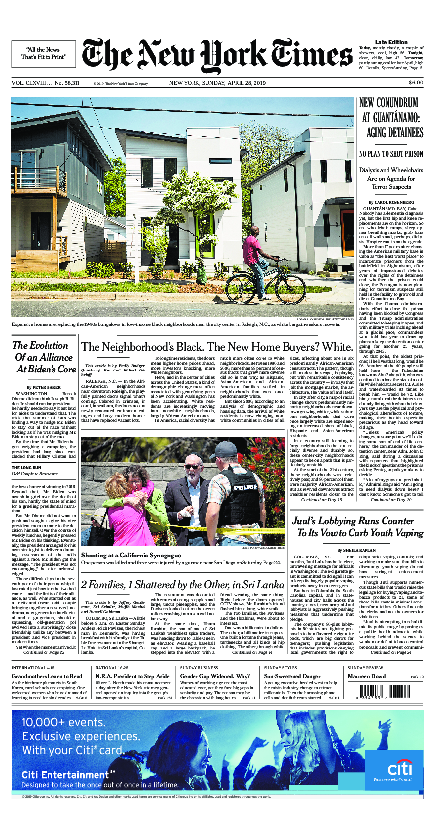 Prima-pagina-New-York-Times-del-2019-04-28