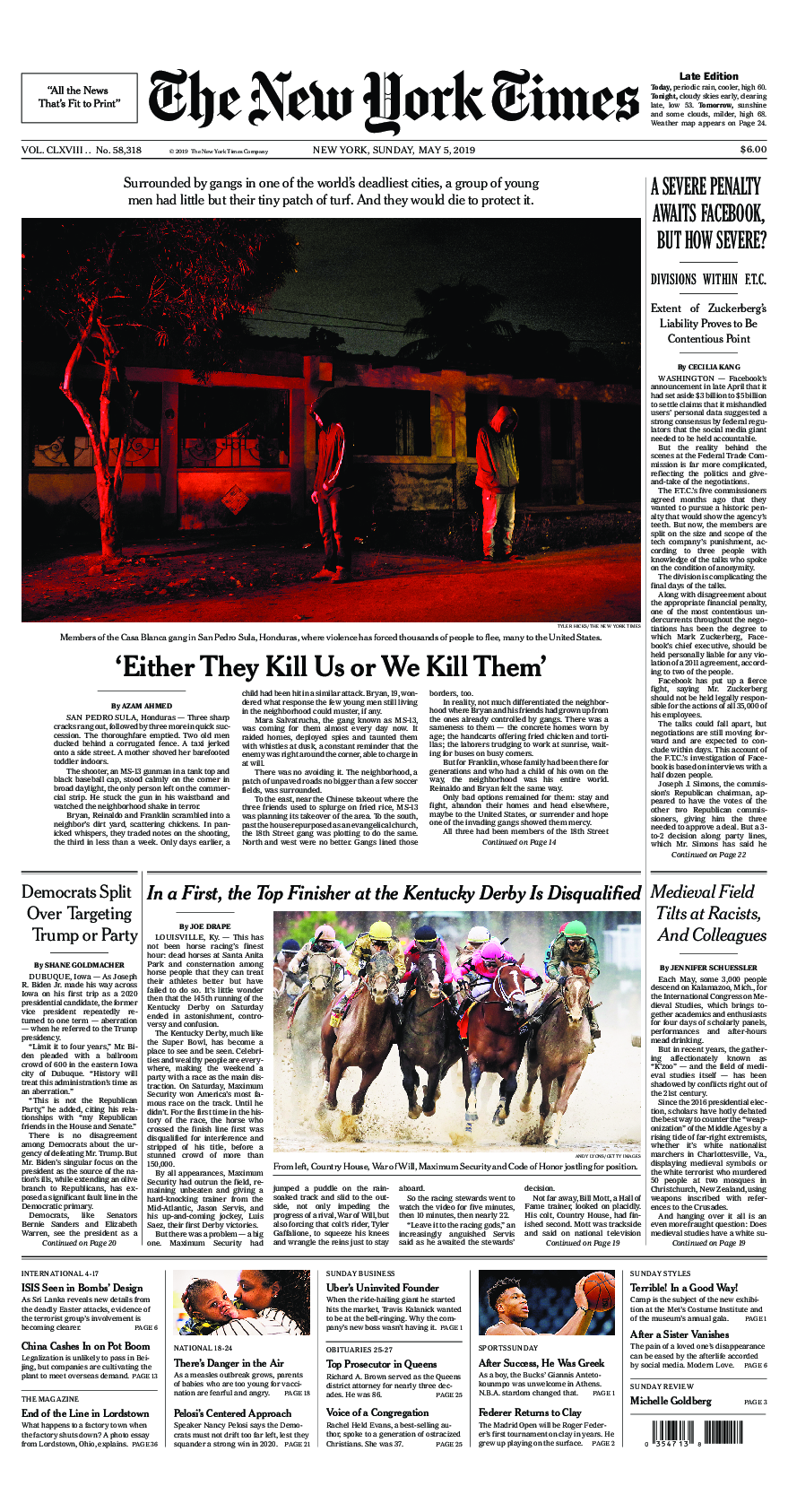 Prima-pagina-New-York-Times-del-2019-05-05