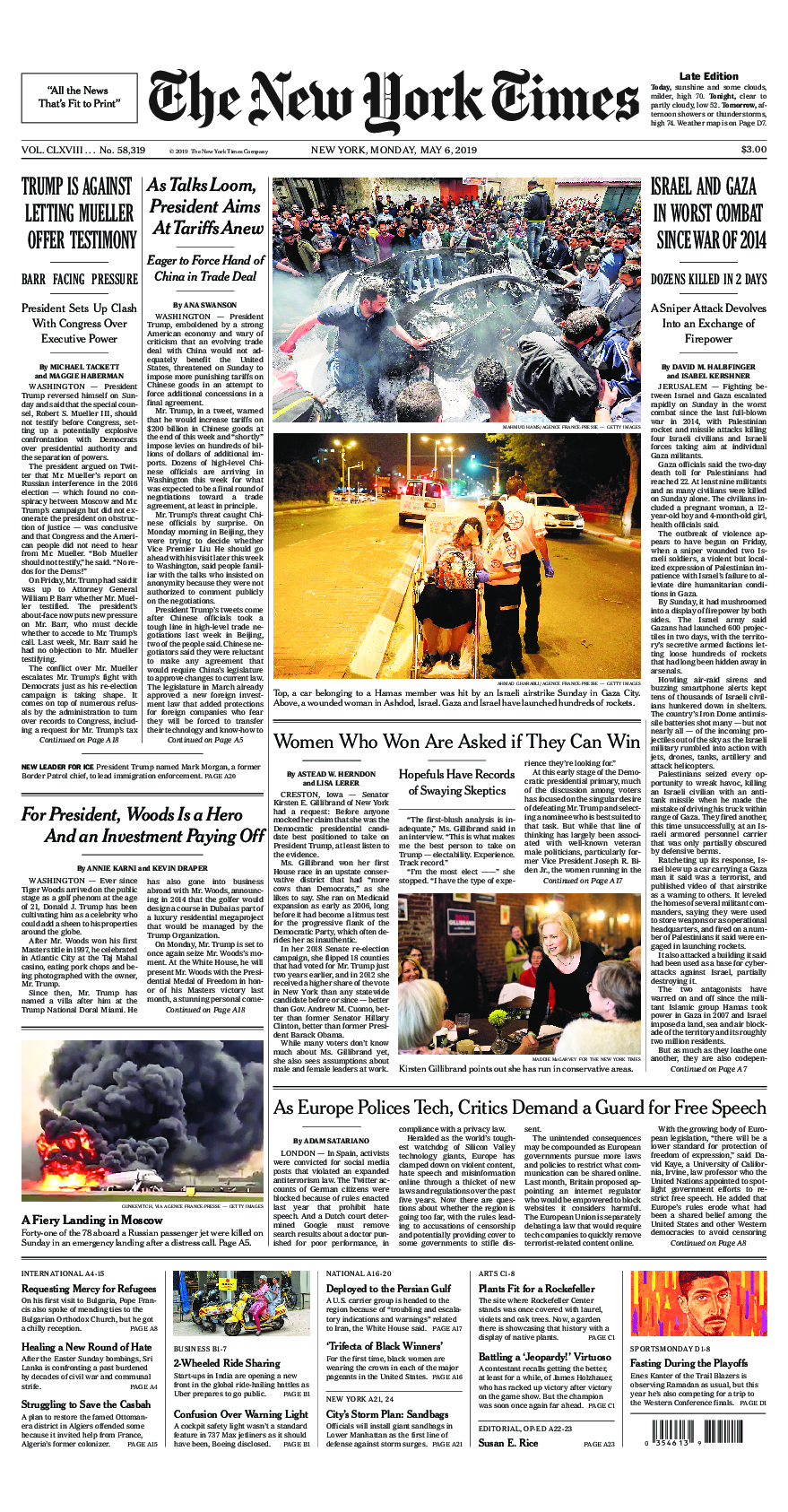 Prima-pagina-New-York-Times-del-2019-05-06